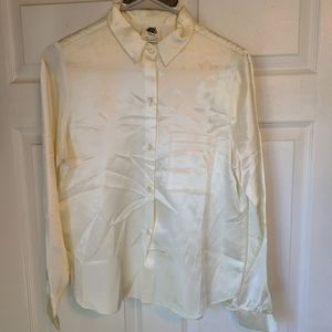 (573) You Babes Teen, Vintage,  Large, White Teen Blouse